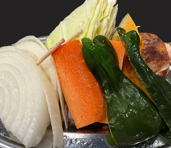 季節の焼き野菜